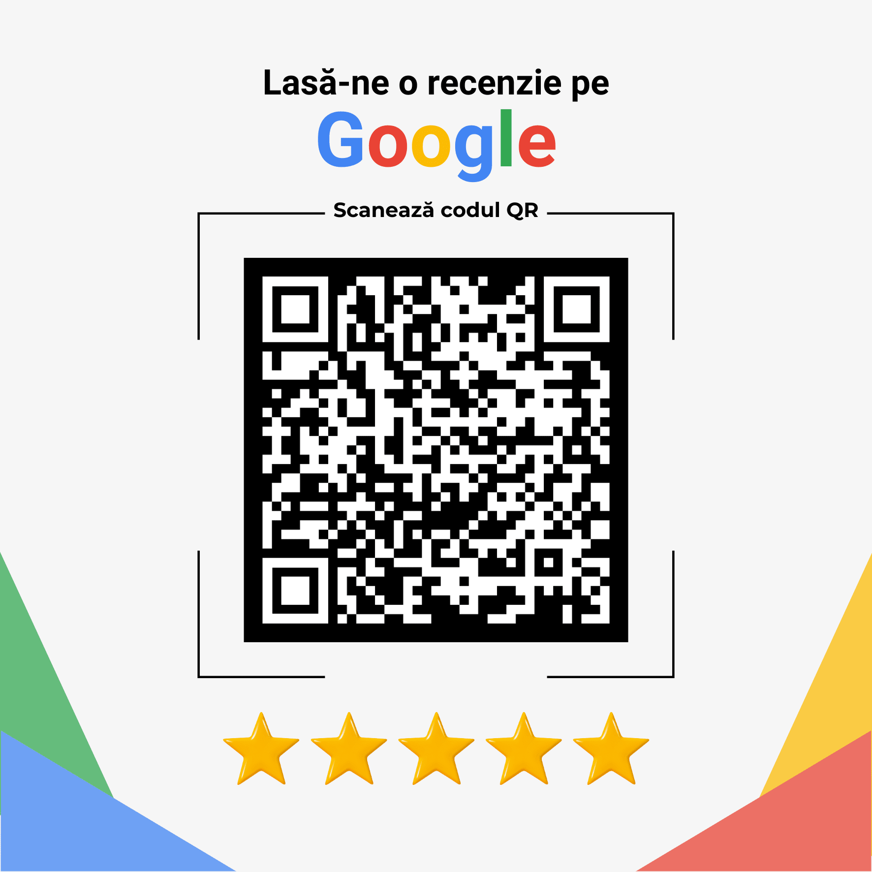 Placa personaizată Recenzii Google cu cod QR alb 120x120mm - Agenție de marketing digital și web design Târgu Mureș | Vimansia placuta-recenzii-google-cu-cod-QR-alb1